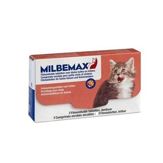 Milbemax Kleine Katten en Kittens 2 Tabletten