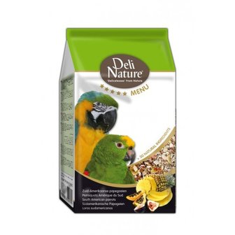 Deli Nature 5* menu Zuid-Amerikaanse papegaaien