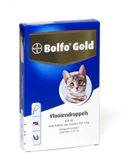 Bolfo Gold Kat tot 4 kg 4 Pipetten