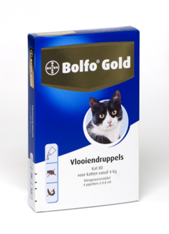 Bolfo Gold Kat vanaf 4 kg 4 Pipetten