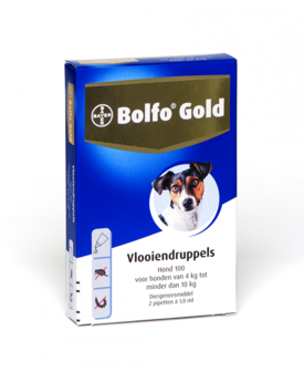 Bolfo Gold Hond 4 tot 10kg 2 Pipetten