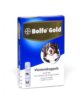 Bolfo Gold Hond 25 tot 40 kg 2 Pipetten