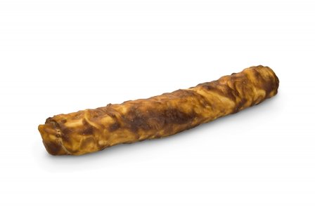 Runderhuid Kauwstick Met gedroogde Kippenborst 25 cm