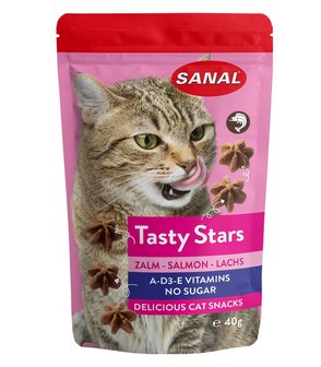 Sanal Tasty Stars Zalm 40gr