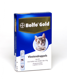 Bolfo Gold Kat tot 4 kg 2 Pipetten
