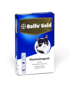 Bolfo Gold Kat vanaf 4 kg 2 Pipetten