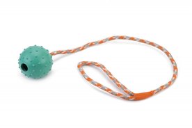 Rubber Bal Met Bel En koord Mint
