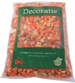 Grind Split Gekleurd Geel/Oranje 1 Kg