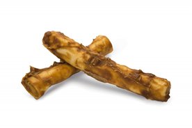 Runderhuid Kauwstick Met Gedroogde Kippenborst 14 cm 4 stuks